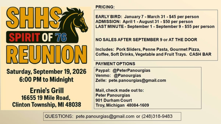 Michael Hice - Class of 1976 - Sterling Heights High School