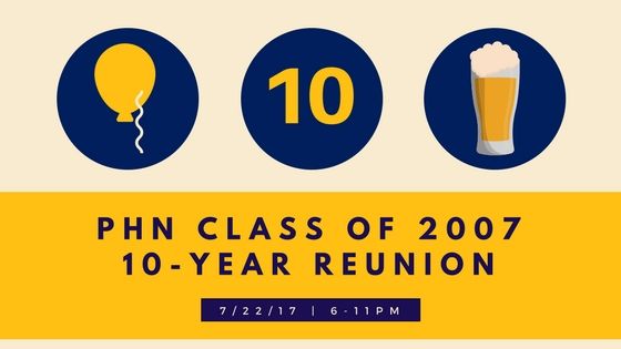 Class of 2007: 10 Year Reunion