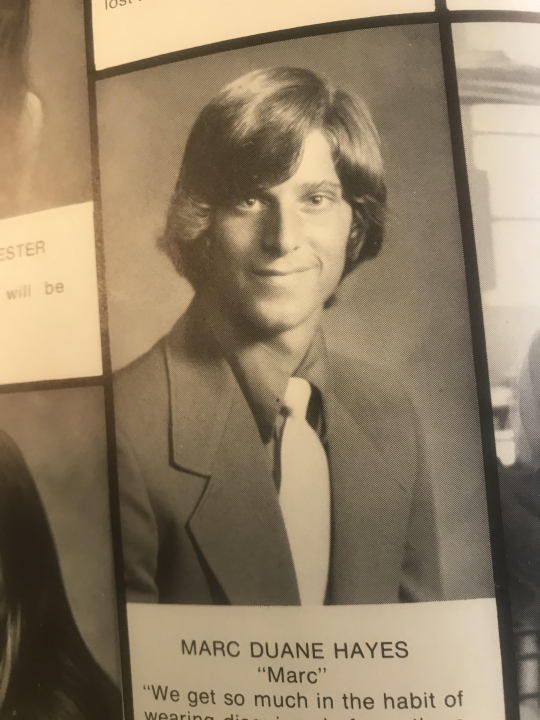 Marc Hayes Marc Hayes - Class of 1974 - Saugatuck High School