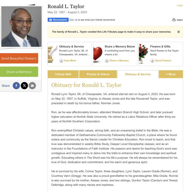 Ronald Lynn Taylor