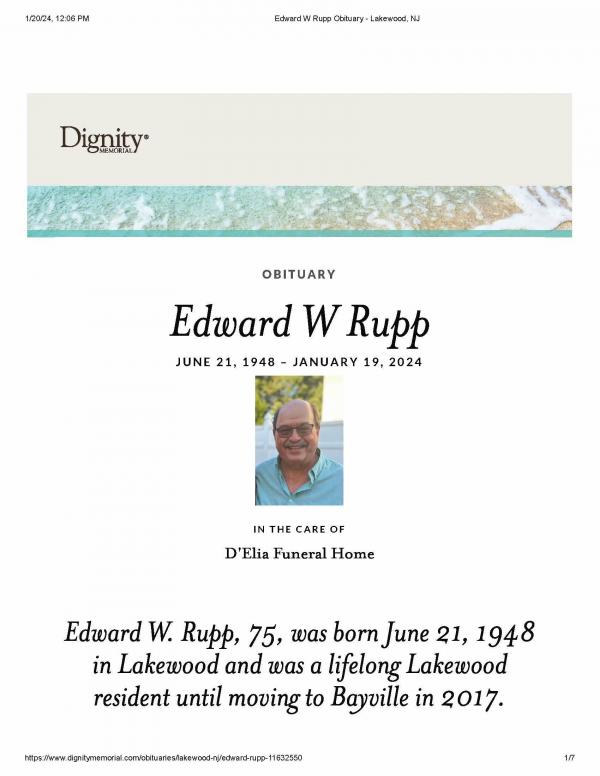 Edward Ward Rupp
