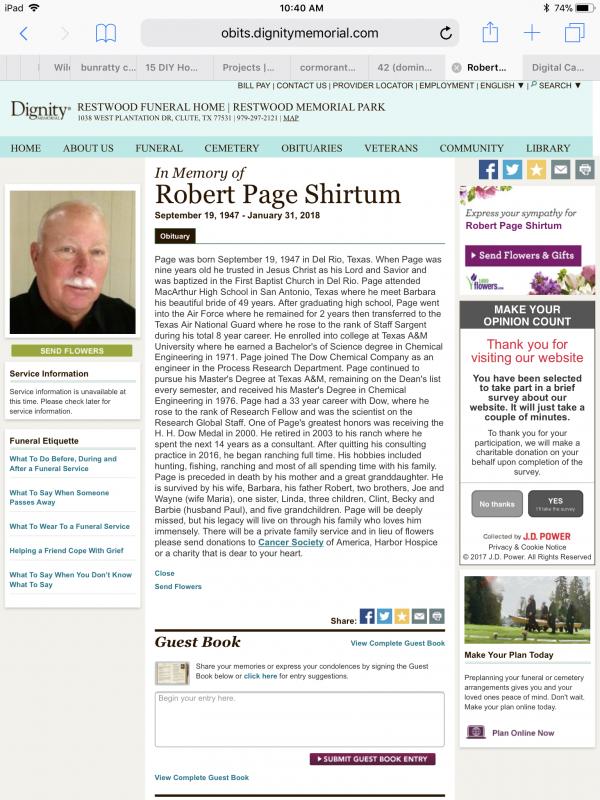 Robert Page Shirtum