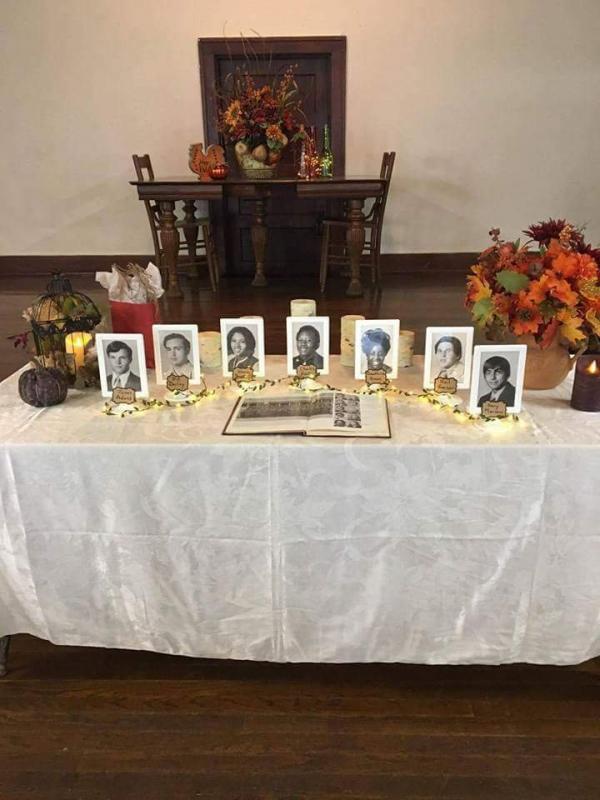 Classmate's Memorial Table At The 45th Class Reunion