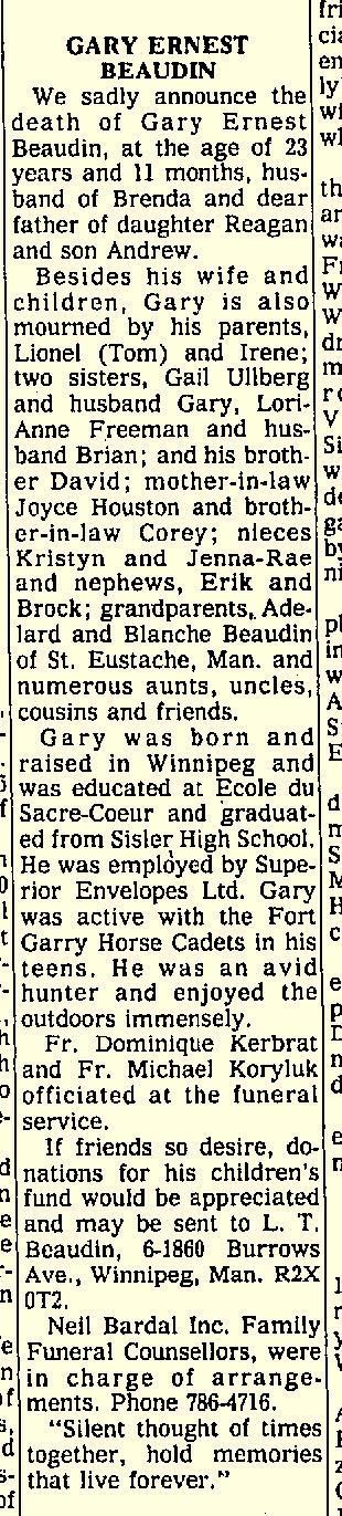 Gary Ernest Beaudin