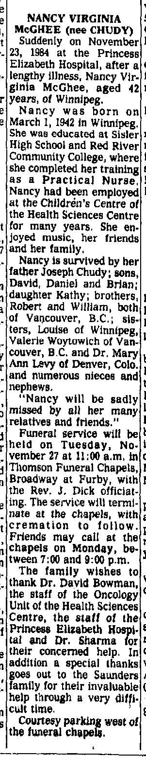 Nancy Virginia Chudy