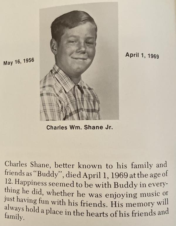 Charles  (buddy) Wm.  Shane Jr.