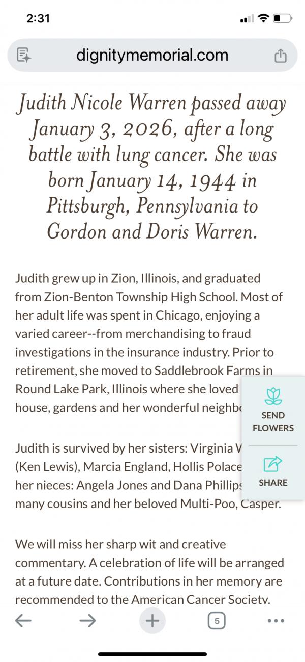 Judith Nicole Warren