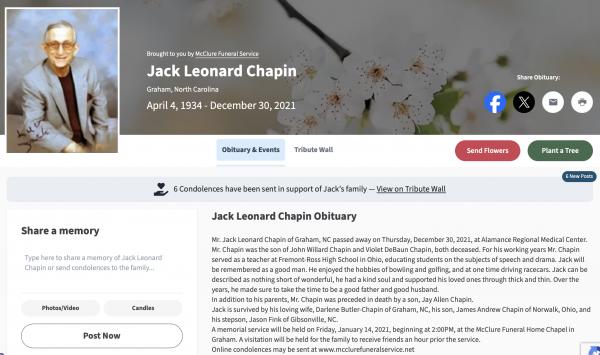 Jack Leonard Chapin