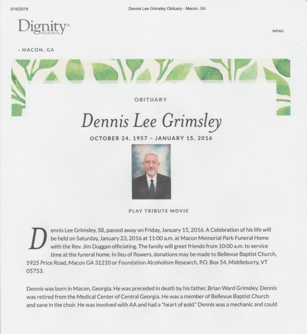 Dennis Lee Grimley