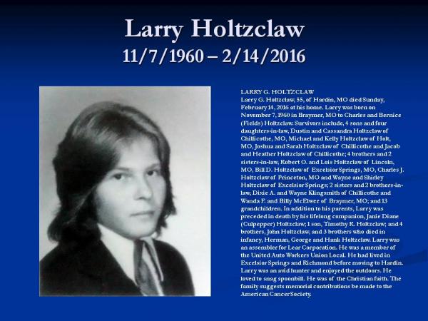 Larry Holtzclaw