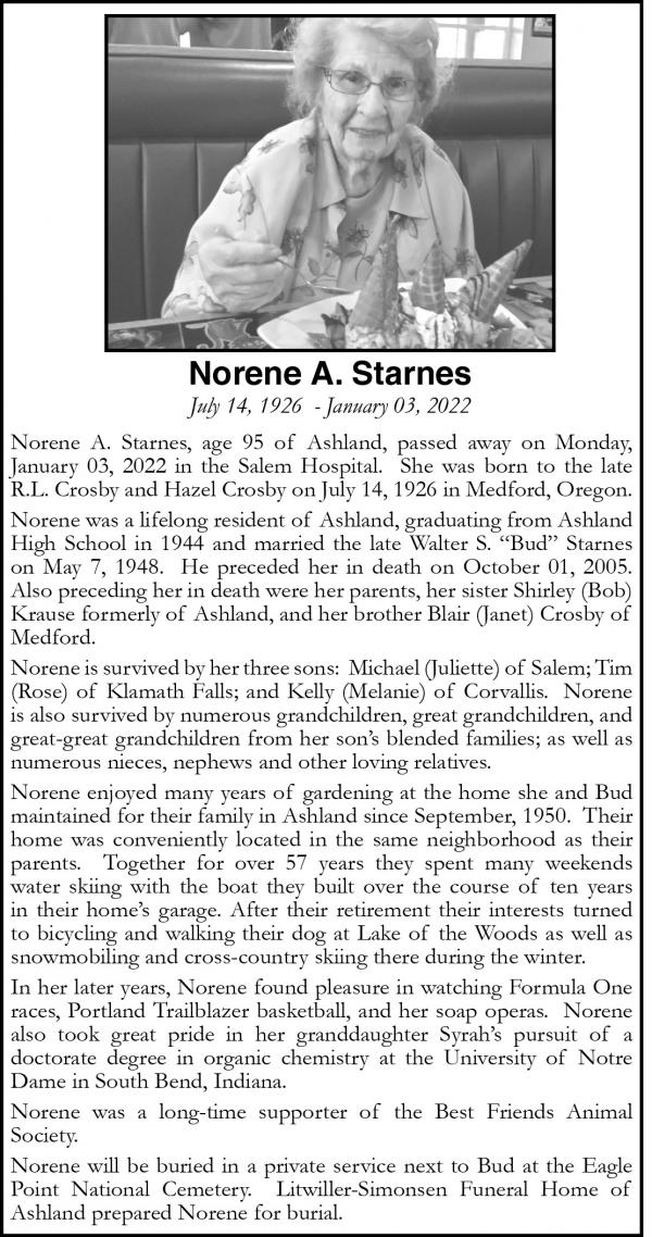 Norene (crosby) Starnes