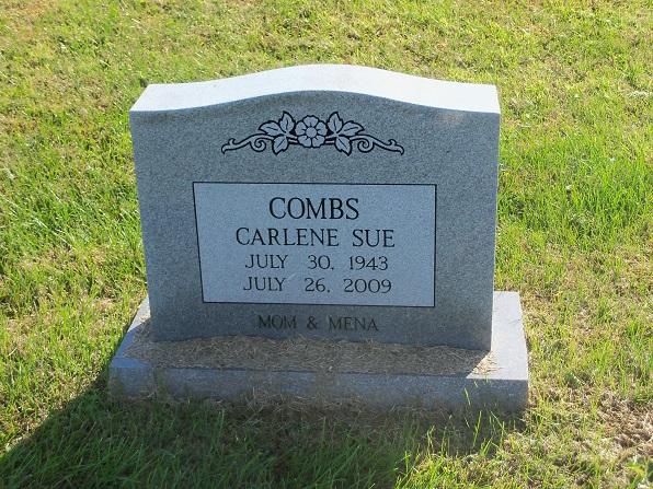 Carlene Sue Schmauch Combs