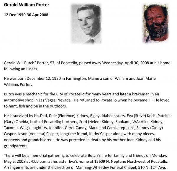 Gerald William Porter