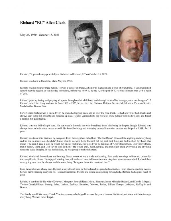 Richard 'rc' Allen Clark