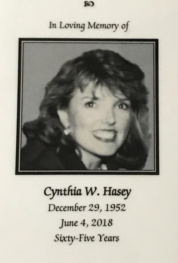 Cynthia W Hasey