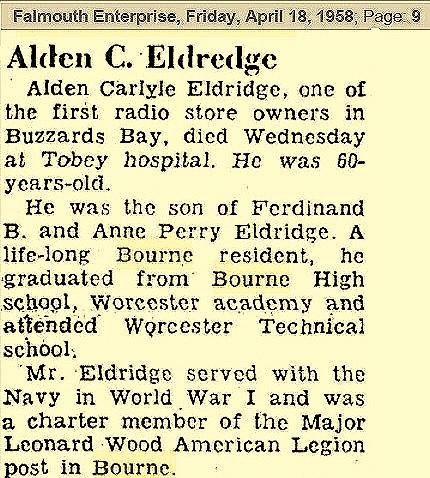 Alden Carlyle Eldredge, 60
