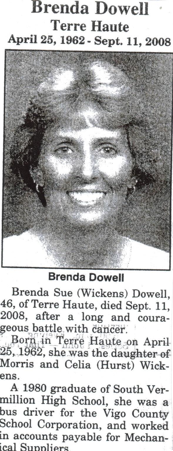 Brenda Wickens Dowell