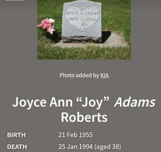 Joyce Ann Adams Roberts
