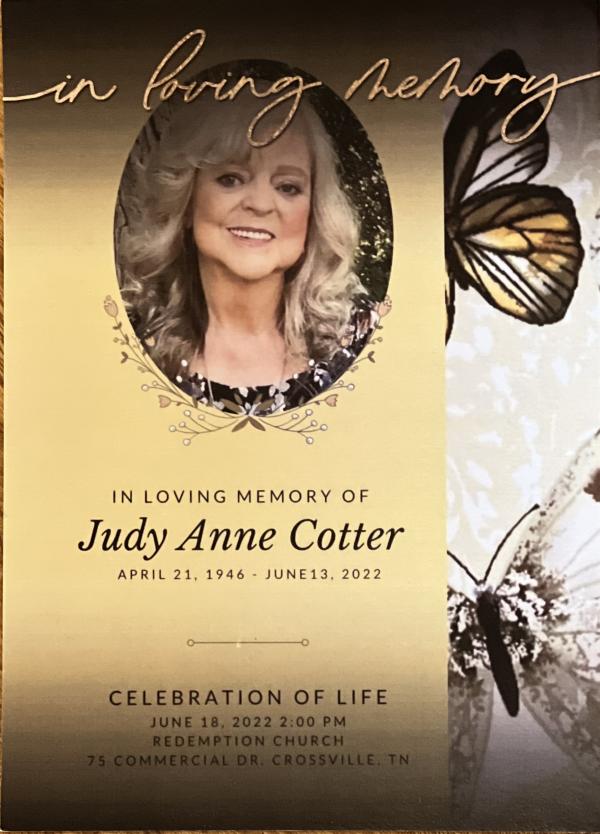 Judy Anne (gross) Cotter