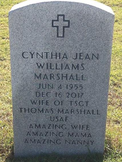Cynthia Jean Williams Marshall