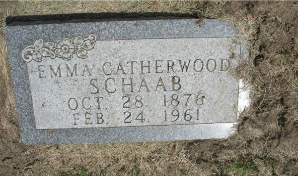 Emma Catherwood Schaab(1896)