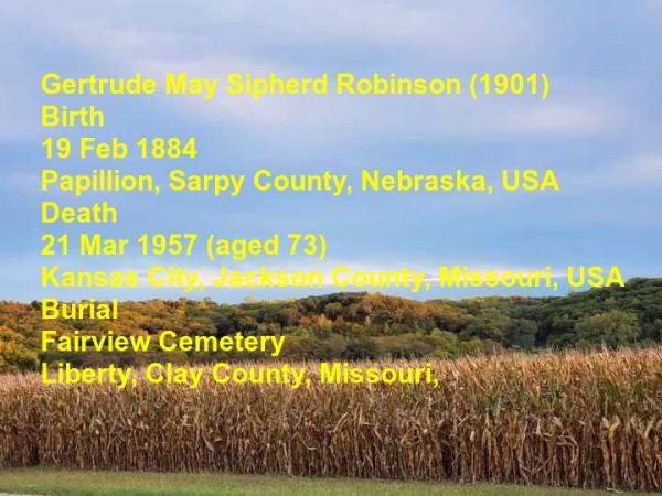 Gertrude May Sipherd Robinson