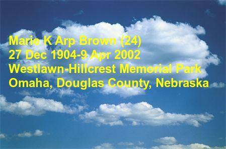 Marie K Arp Brown