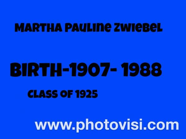 Martha P Zwiebel