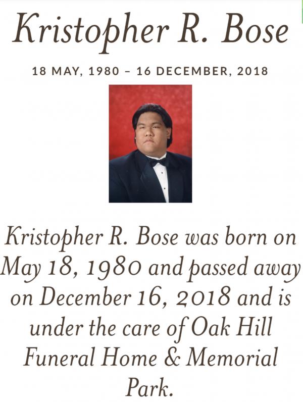 Kristopher R. Bose