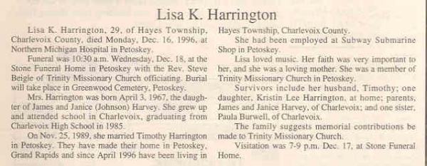 Lisa (harvey) Harrington
