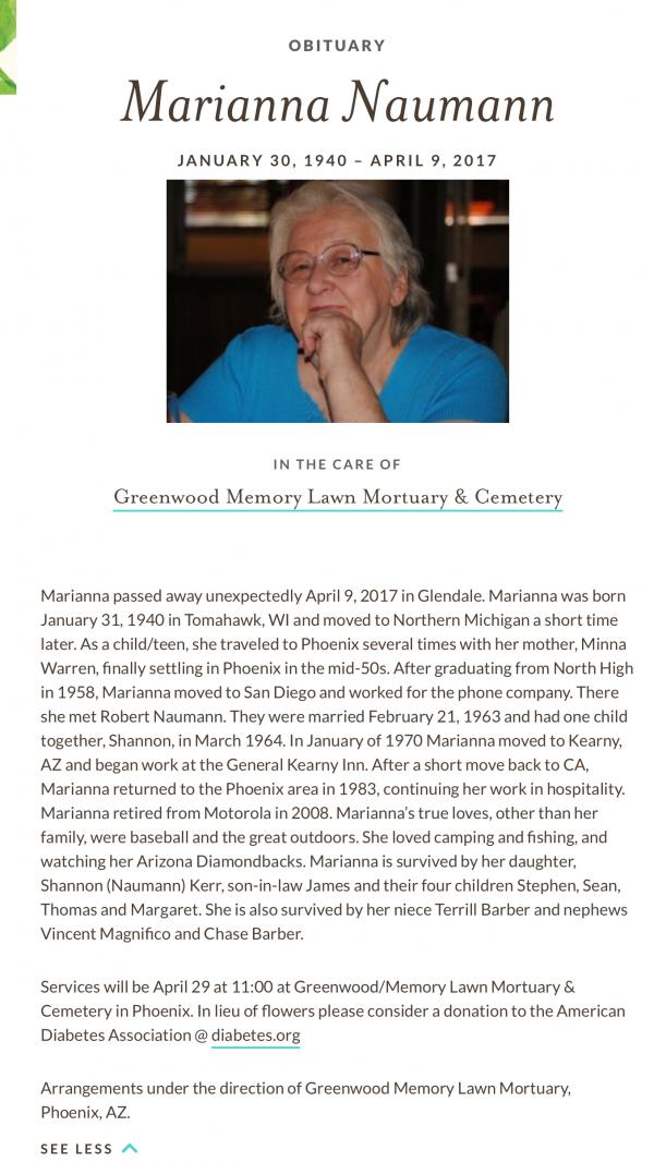 Marianna (rusty) Warren