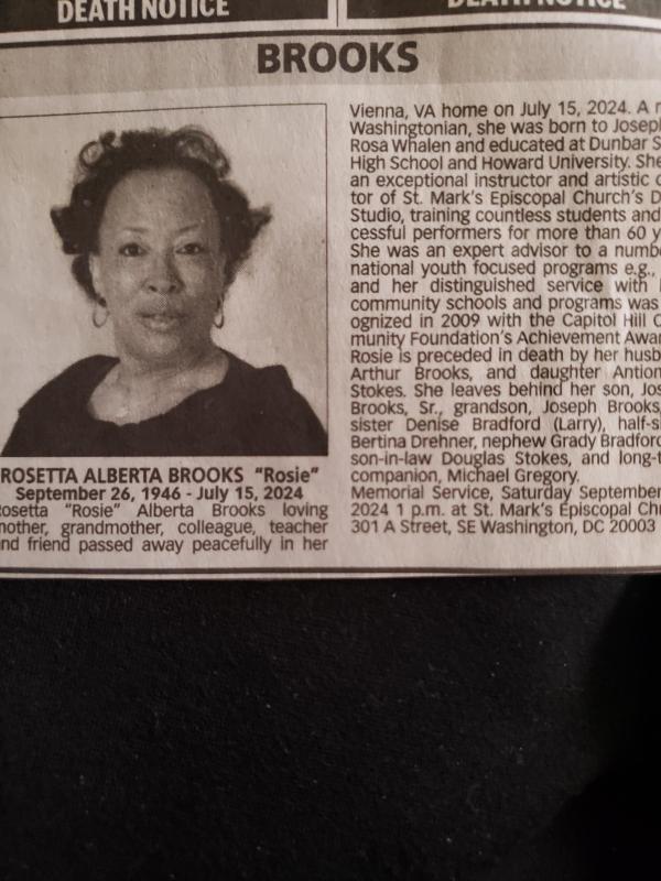 Rosetta A. Brooks (whalen)