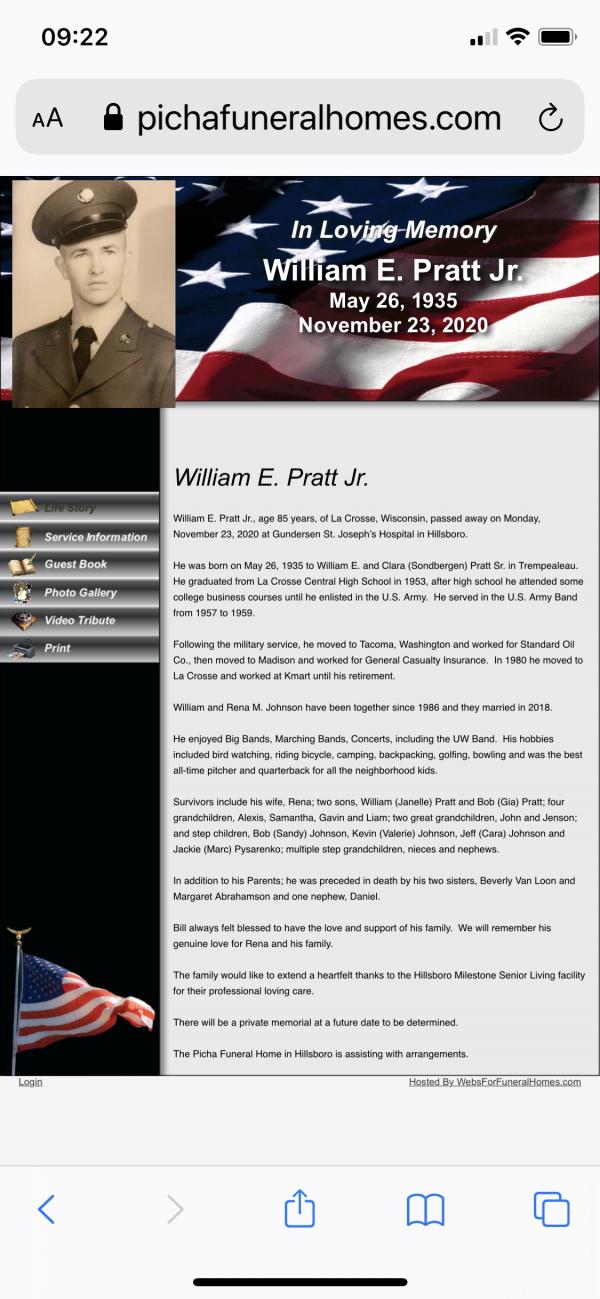 William E Pratt