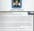 Jacqueline "sis" Stassel Brown