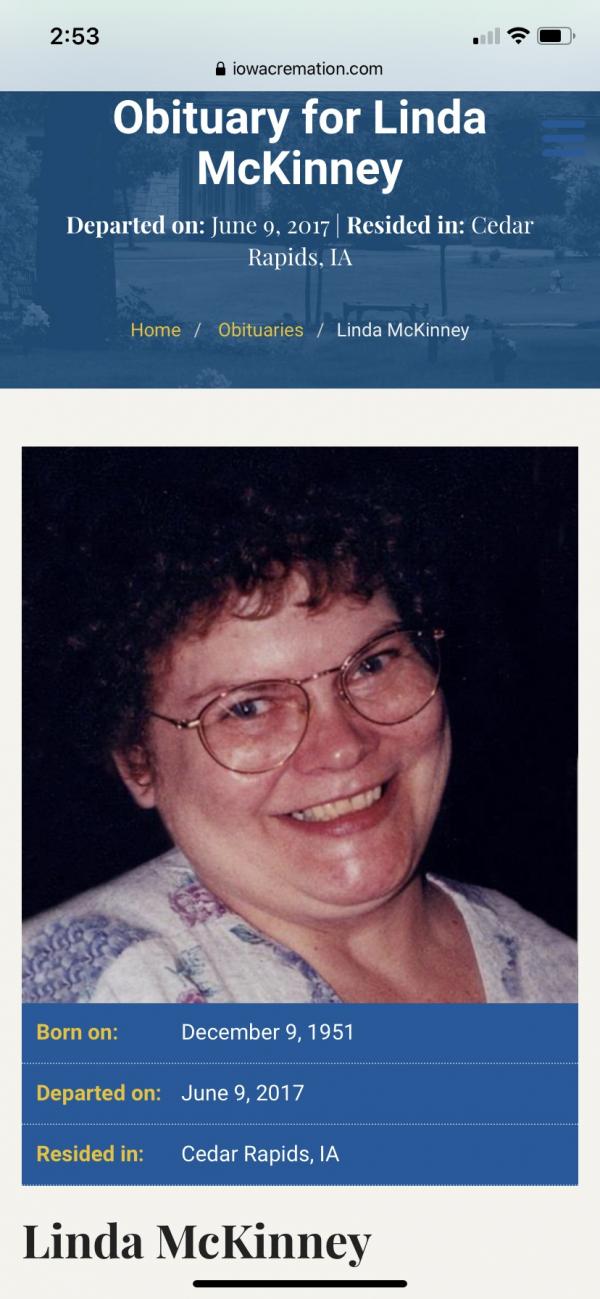 Linda Sue Mckinney