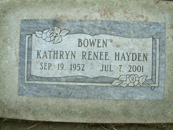 Bowen - Hayden, Kathryn "renee"