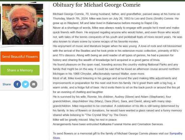 Michael George Comrie