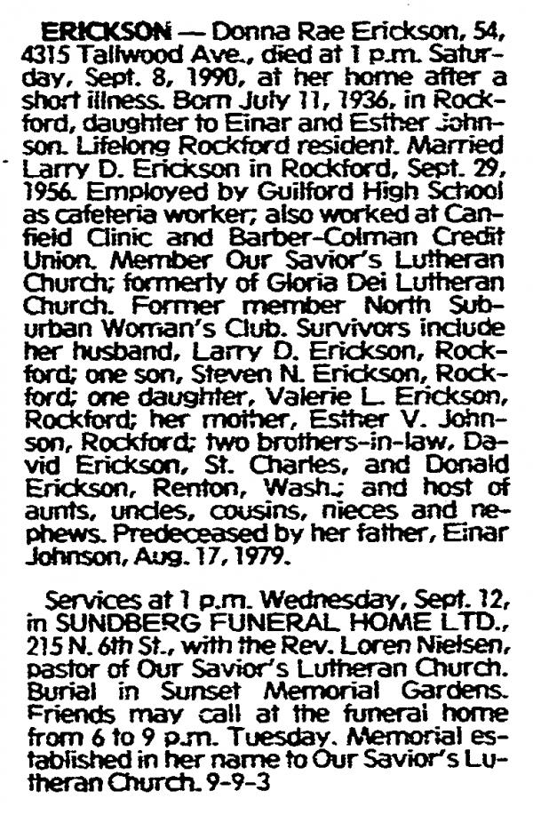Donna R. Johnson (erickson)