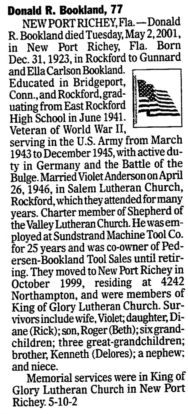 Donald R. Bookland Ll