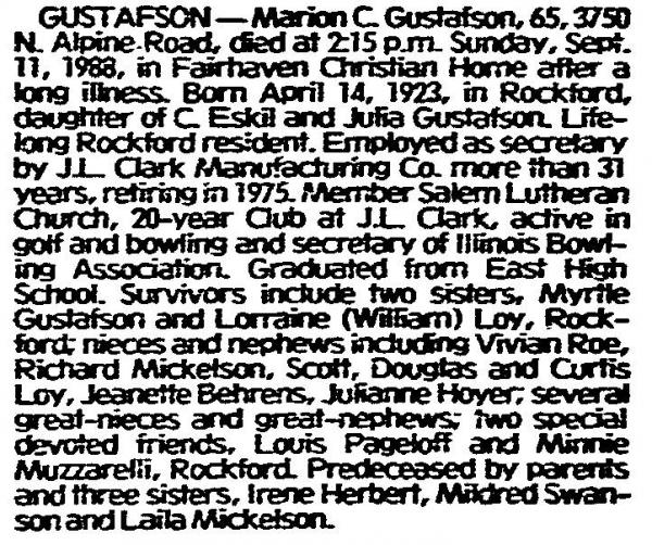 Marion Gustafson