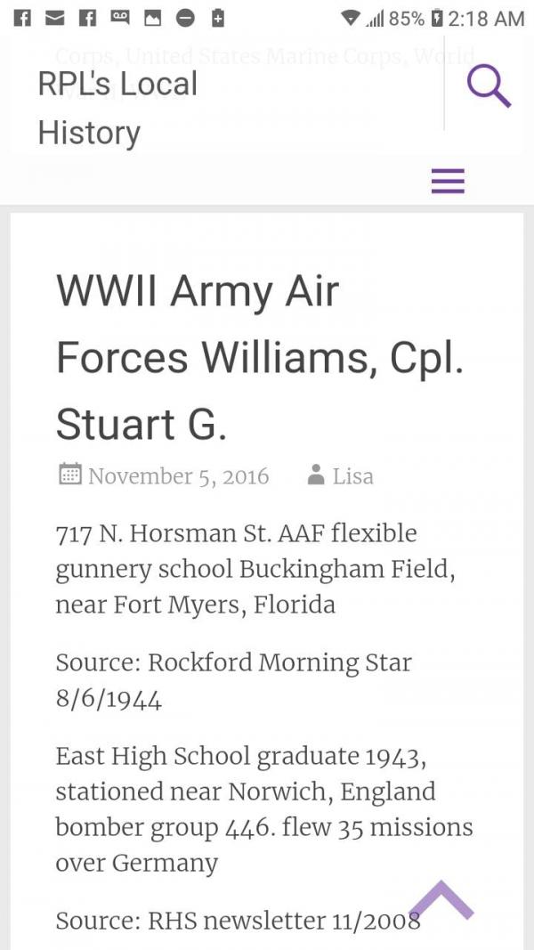 Cpl. Stuart G. Williams