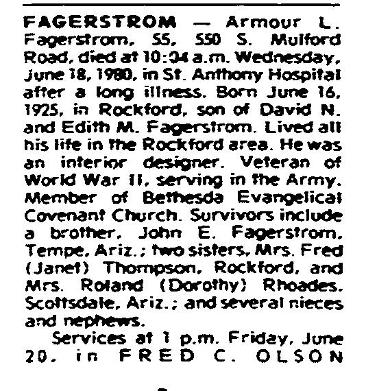 Armour Fagerstrom