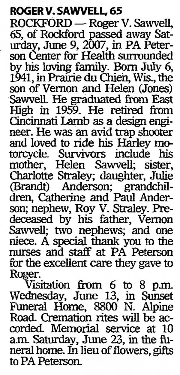 Roger V. Sawvell