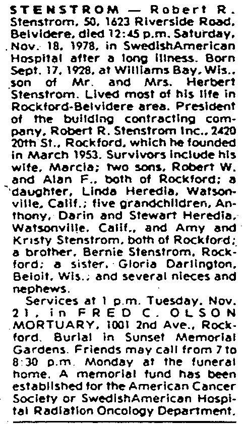 Robert "bob" Stenstrom