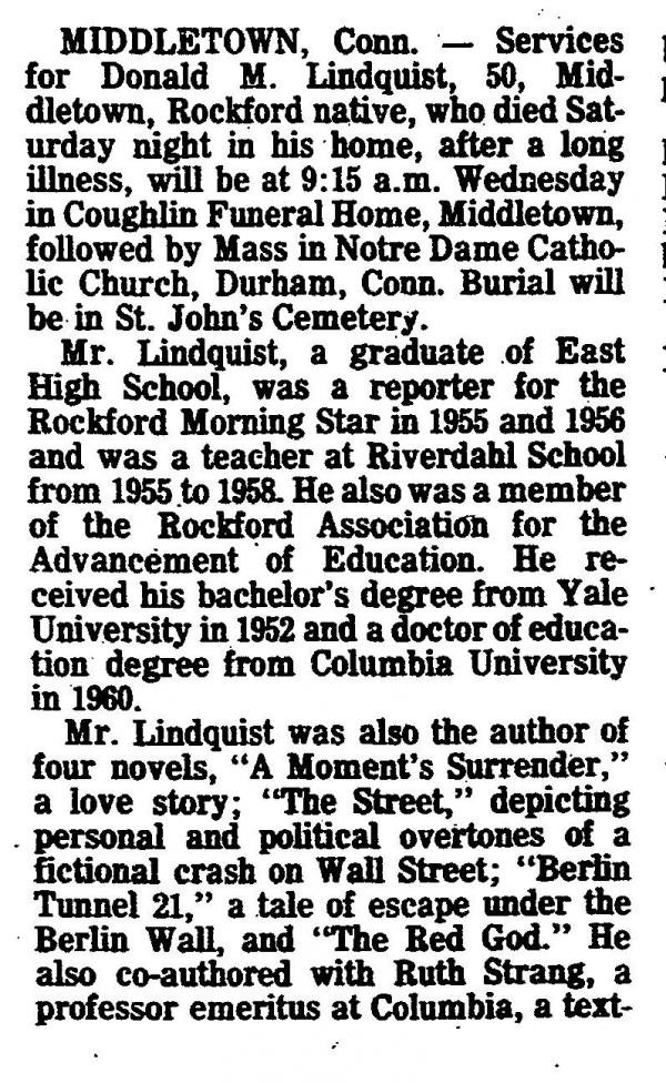 Donald M. Lindquist