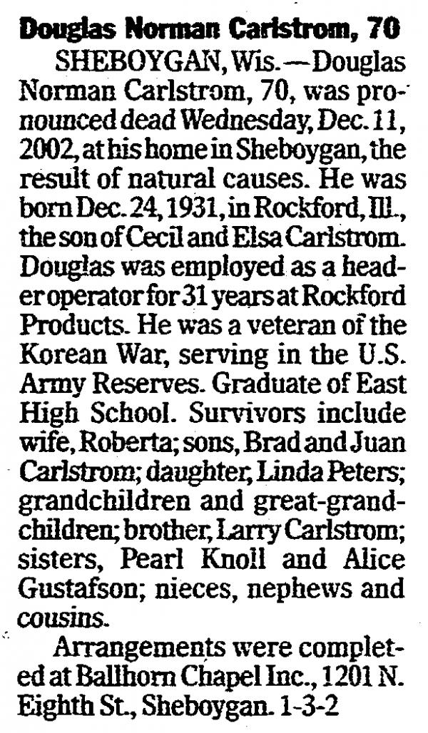 Douglas Carlstrom