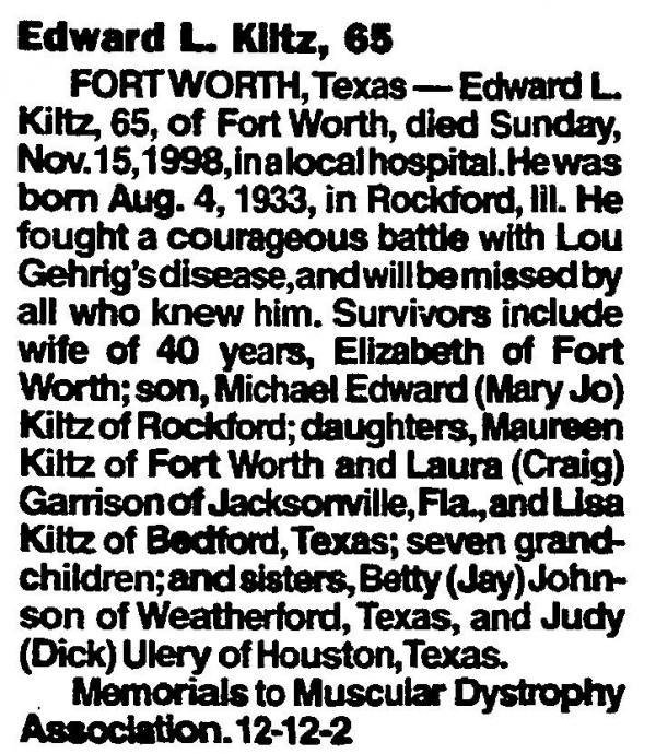 Edward "sunny" Kiltz