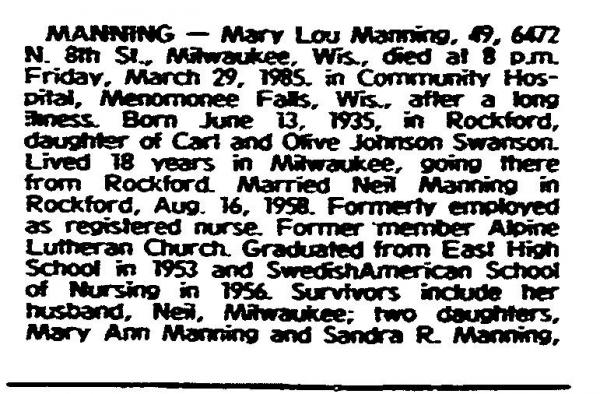 Mary Lou Manning
