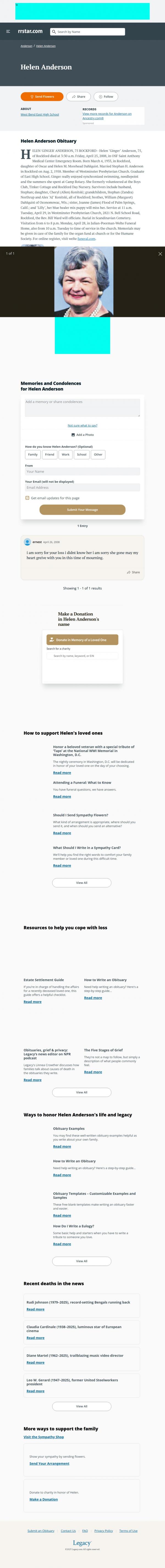 Helen Dahlquist (anderson)