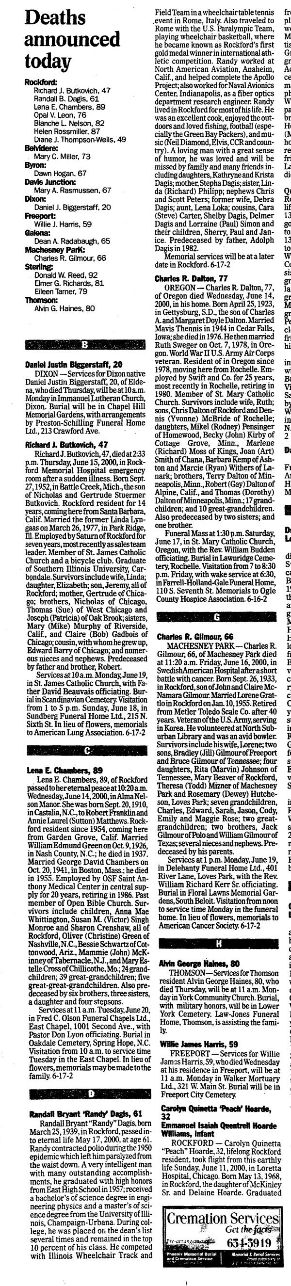 Randall "randy" Dagis